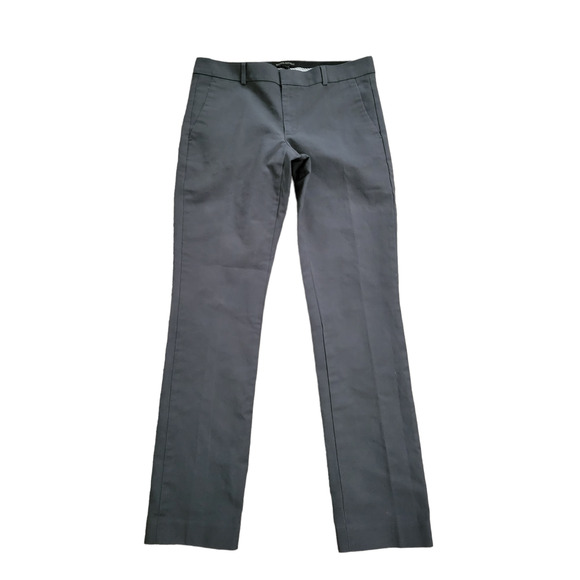 Banana Republic Gray Slim Straight Pants Slacks, Sz 6 - Picture 1 of 8